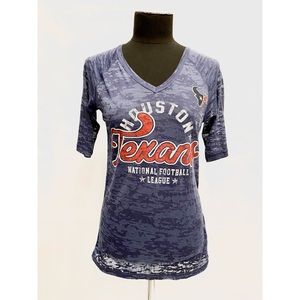 NWT Houston Texans Burnout Tissue Weight T-Shirt